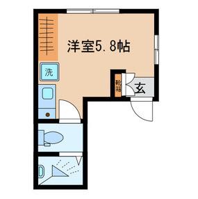リムズコート亀戸(ワンルーム/2階)の間取り写真