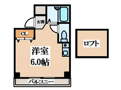 EST横沼(ワンルーム/3階)の間取り写真