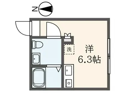 IMPERIAL HILLS OKUBO(ワンルーム/1階)の間取り写真