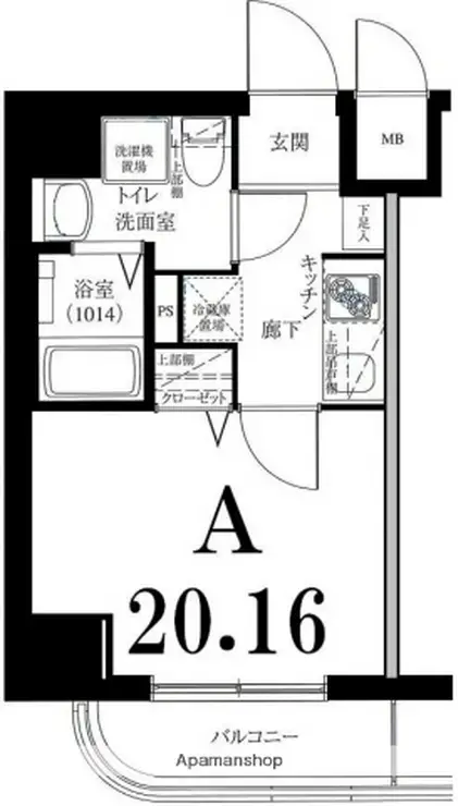 グリフィン横浜・サードステージ 3階階 間取り