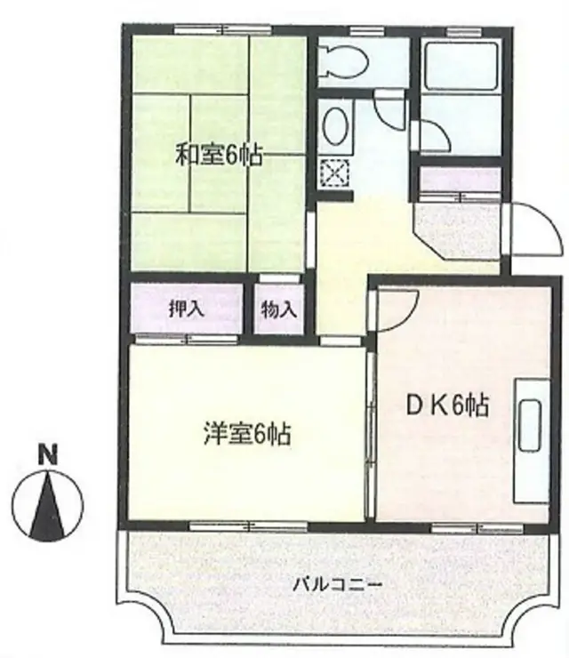 KDハイツ 1階階 間取り