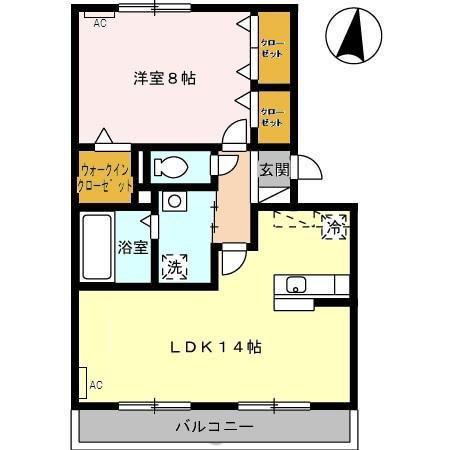 Rルミエール(1LDK/3階)の間取り写真