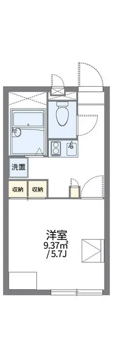 レオパレスパピー北浦I 2階階 間取り