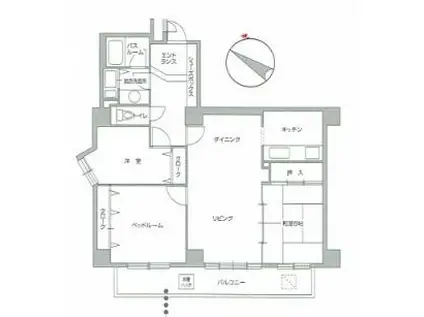 ガーデンテラス函館(3LDK/7階)の間取り写真