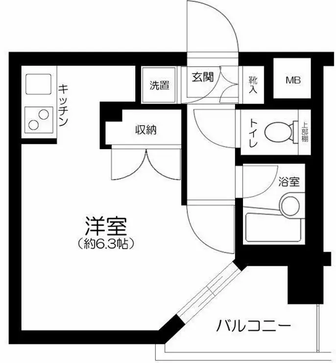 パレステュディオ大塚 2階階 間取り