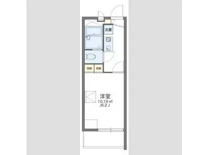 レオパレスグランドール(1K/2階)の間取り写真
