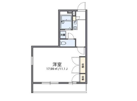 レオパレスSHINBAKU(1K/2階)の間取り写真