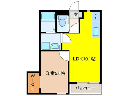 ソラーナ大塔(1LDK/3階)の間取り写真