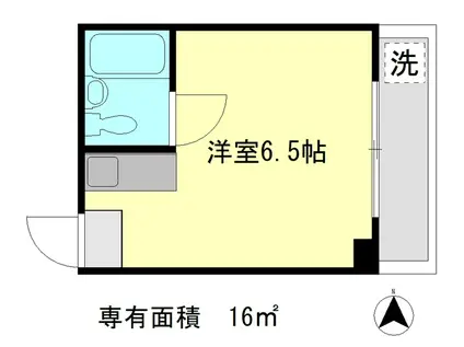 ヴィラ・サンモリッツ(ワンルーム/3階)の間取り写真