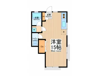 クオリティホンダ(ワンルーム/2階)の間取り写真