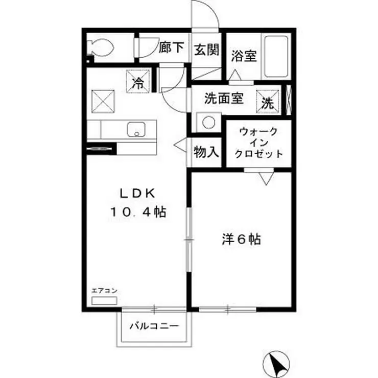 ブルームーン 1階階 間取り