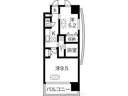 ノース VILLAGE BIRTH PLACE(2K/10階)の間取り写真