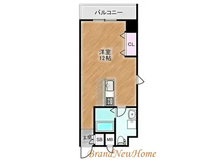 TKアンバーコート中百舌鳥(ワンルーム/3階)の間取り写真