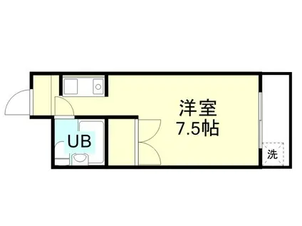 サンハイツ吉田(1K/3階)の間取り写真