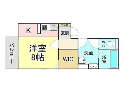 コードペルソン(1K/1階)の間取り写真