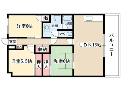 OS・SKYフレックス藤が丘(3LDK/3階)の間取り写真