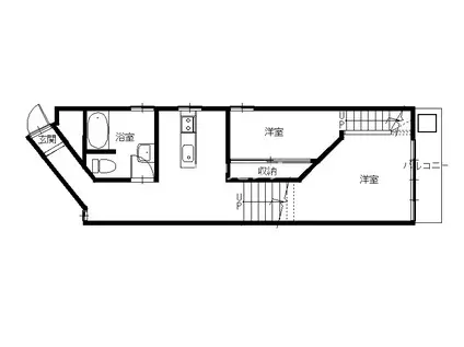 アーク諏訪の森(2K/2階)の間取り写真