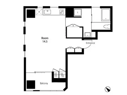 LUCERE(ワンルーム/3階)の間取り写真