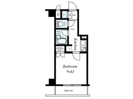 ルーブル中延弐番館(1K/3階)の間取り写真