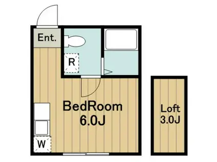 ファーストプレイス大塚(ワンルーム/2階)の間取り写真