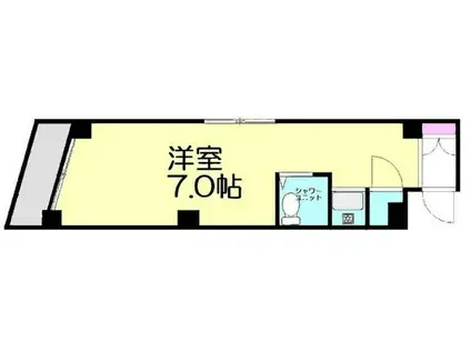 オークヒルズ(ワンルーム/4階)の間取り写真