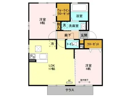 つくばエクスプレス 八潮駅 徒歩15分 2階建 築16年(2LDK/2階)の間取り写真