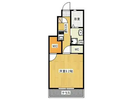 SUMMA(1K/1階)の間取り写真