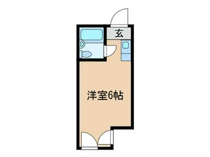 モアライフ福島(ワンルーム/1階)の間取り写真