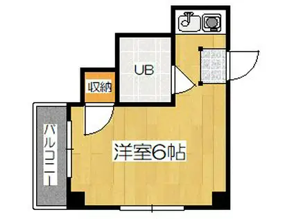 グレース寺町(ワンルーム/2階)の間取り写真