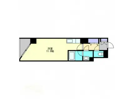 HIGHS TOP表町(ワンルーム/5階)の間取り写真