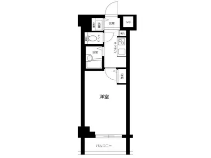フェニックス新横濱エオール(1K/5階)の間取り写真