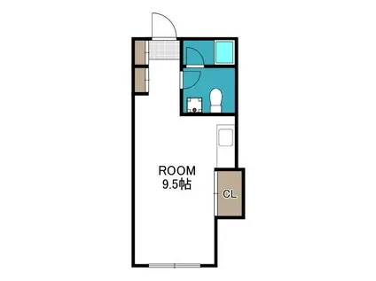 アーネスト・アツギ(ワンルーム/1階)の間取り写真