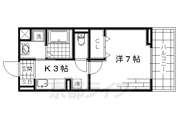 ハーバルハウス(1K/2階)の間取り写真