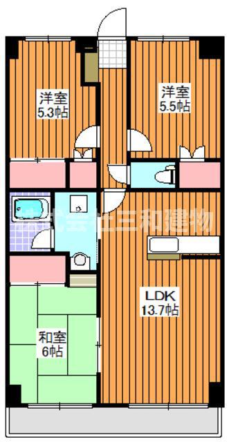 リブレ和光(3LDK/1階)の間取り写真