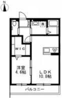 ひまわりG(1LDK/1階)の間取り写真