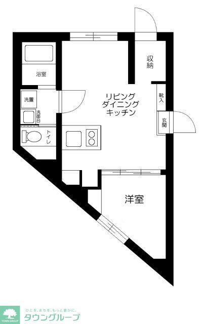 グランメゾン目黒(1LDK/1階)の間取り写真
