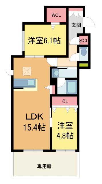 ＪＲ東海道本線 甲子園口駅 徒歩10分 3階建 新築(2LDK/1階)の間取り写真