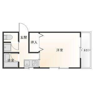 マンションセラヴィ(1K/1階)の間取り写真