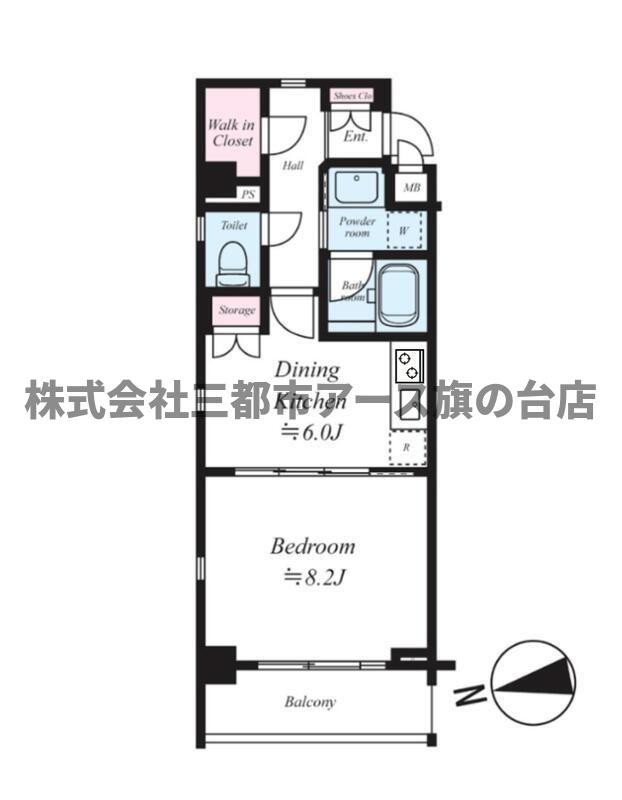 FORTIS大森(1DK/1階)の間取り写真