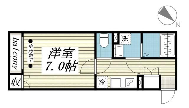 東京メトロ半蔵門線 押上駅 徒歩4分 3階建 築13年(1K/1階)の間取り写真