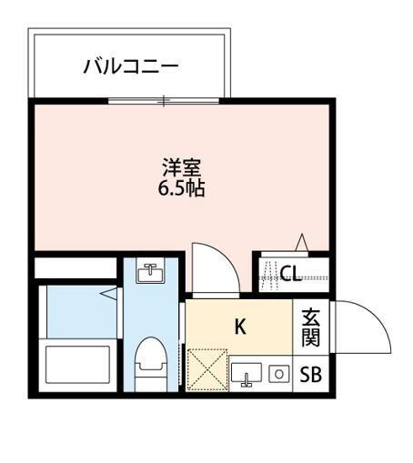 プレジール日吉(1K/2階)の間取り写真