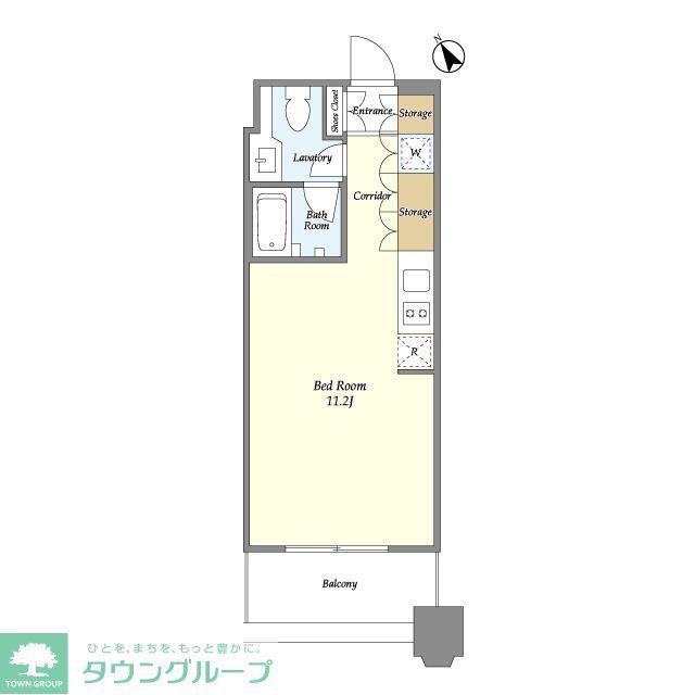 LASANTE池田山(ワンルーム/6階)の間取り写真