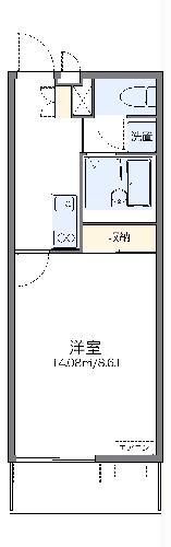 レオネクストハッピーエイトII(1K/1階)の間取り写真