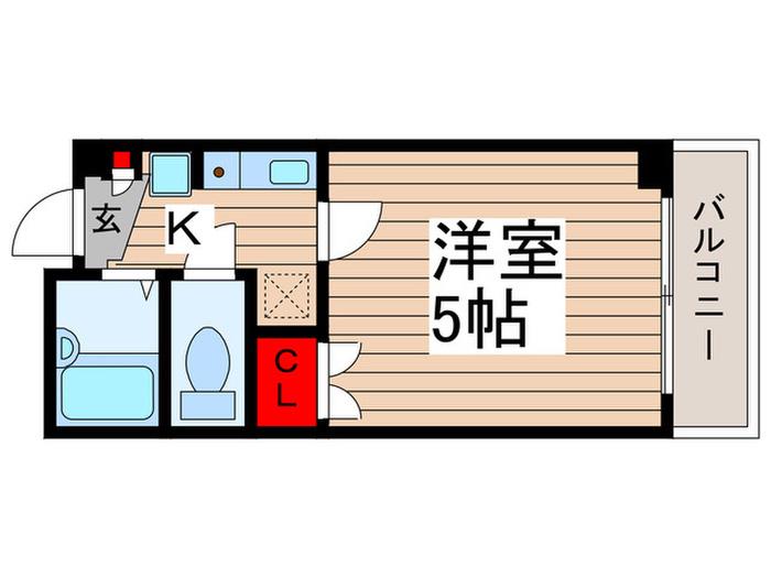 アーク松戸本町(1K/4階)の間取り写真