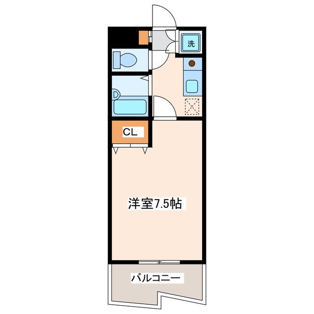 メゾンドサントネール(1K/1階)の間取り写真