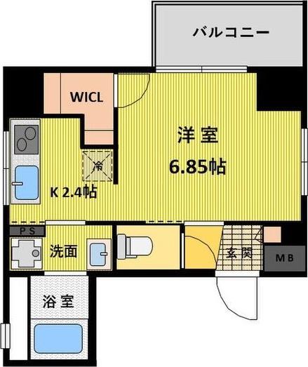 CASA AVENUE IKESHITA(ワンルーム/9階)の間取り写真