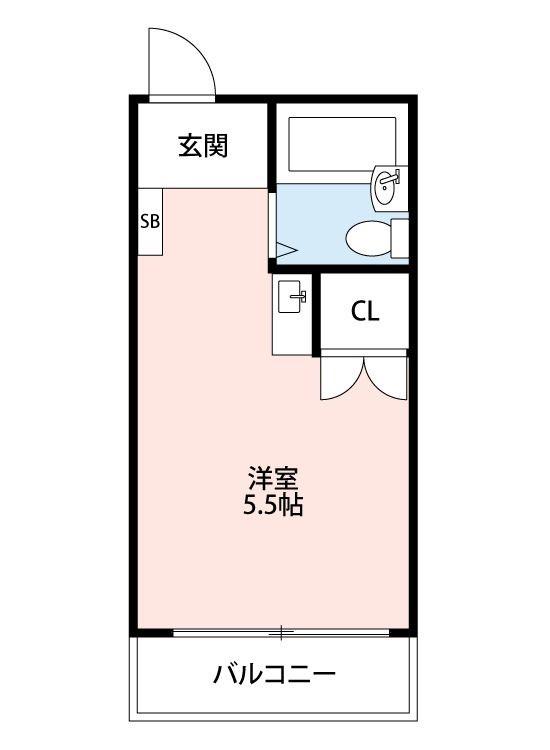 サンライフ平成(ワンルーム/3階)の間取り写真
