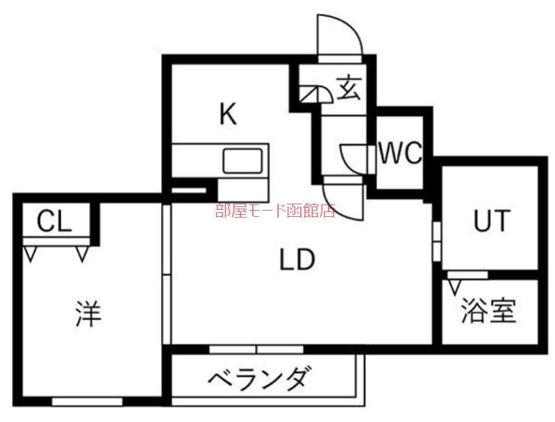 ソレミア(1LDK/4階)の間取り写真