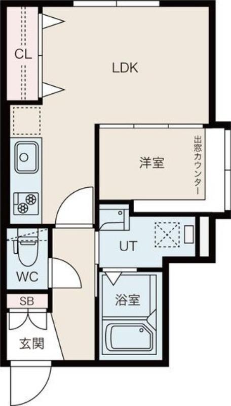 アストラリス511(1DK/4階)の間取り写真