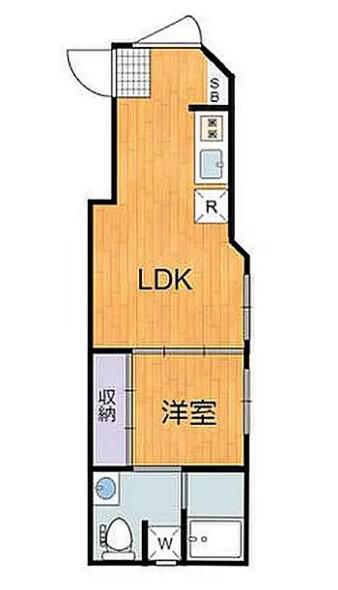 アーバン鳥越タワーテラス(1LDK/5階)の間取り写真